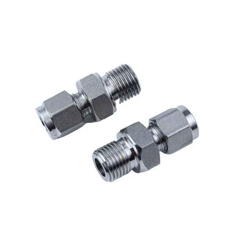 M5 6 8 10 12 14 16 18 20 متري ذكر 1/16 "-1" 2-12 مللي متر أنبوب ضغط الاتحاد 316L تركيب الأنابيب غير القابل للصدأ موصل UNF الجوز لوك #2