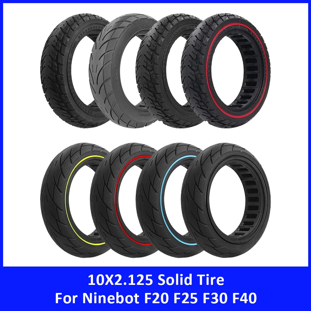 10X2.125 Vollgummireifen für Xiaomi 4 Lite 2. Generation für Ninebot F20 F25 F30 F40 Elektroroller 10 Zoll Schlauchloser Reifen Ersatzteil