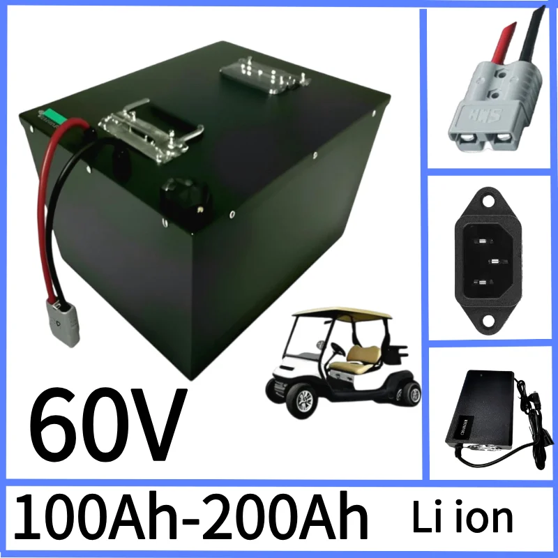 

Litio аккумулятор большой емкости 60 В 100 Ач 120 Ач 150 Ач 200 Ач с BMS Bluetooth 17S для внедорожников с мощностью до 12000 Вт
