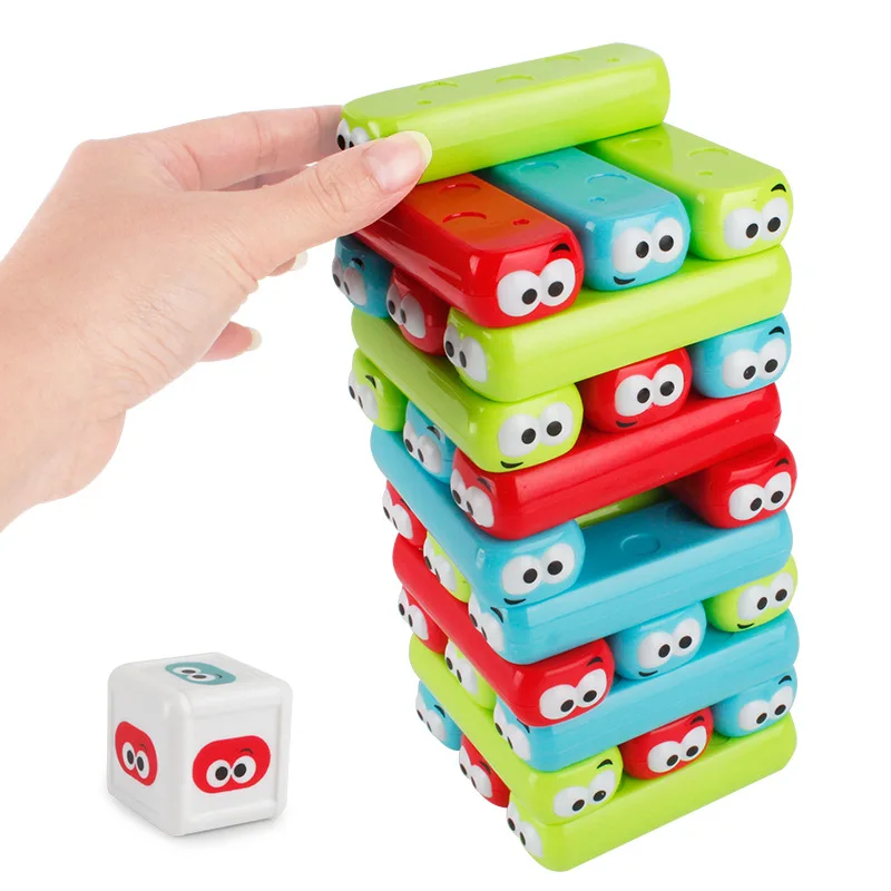 Desktop games, stacked high building blocks, fun children's puzzle, parent-child interactive toys, party toys