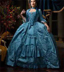 1770s Rococo Fashion Costume Dress French Royal Queen Marie Antoinette Cosplay Ball Gown Luxurious Court Rococo Gothic Dress