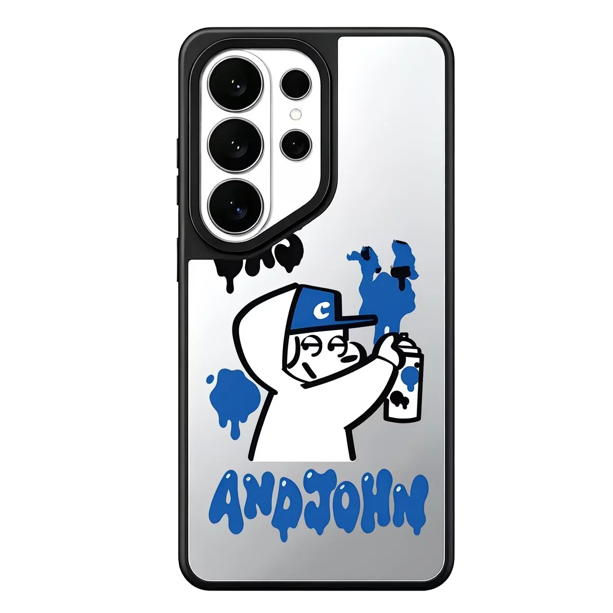 Funny Graffiti Puppy Mirror Magnetic Case: Compatible with Samsung Galaxy S23 U S24U S25 S26 Ultra S25+ S26 Plus Shell