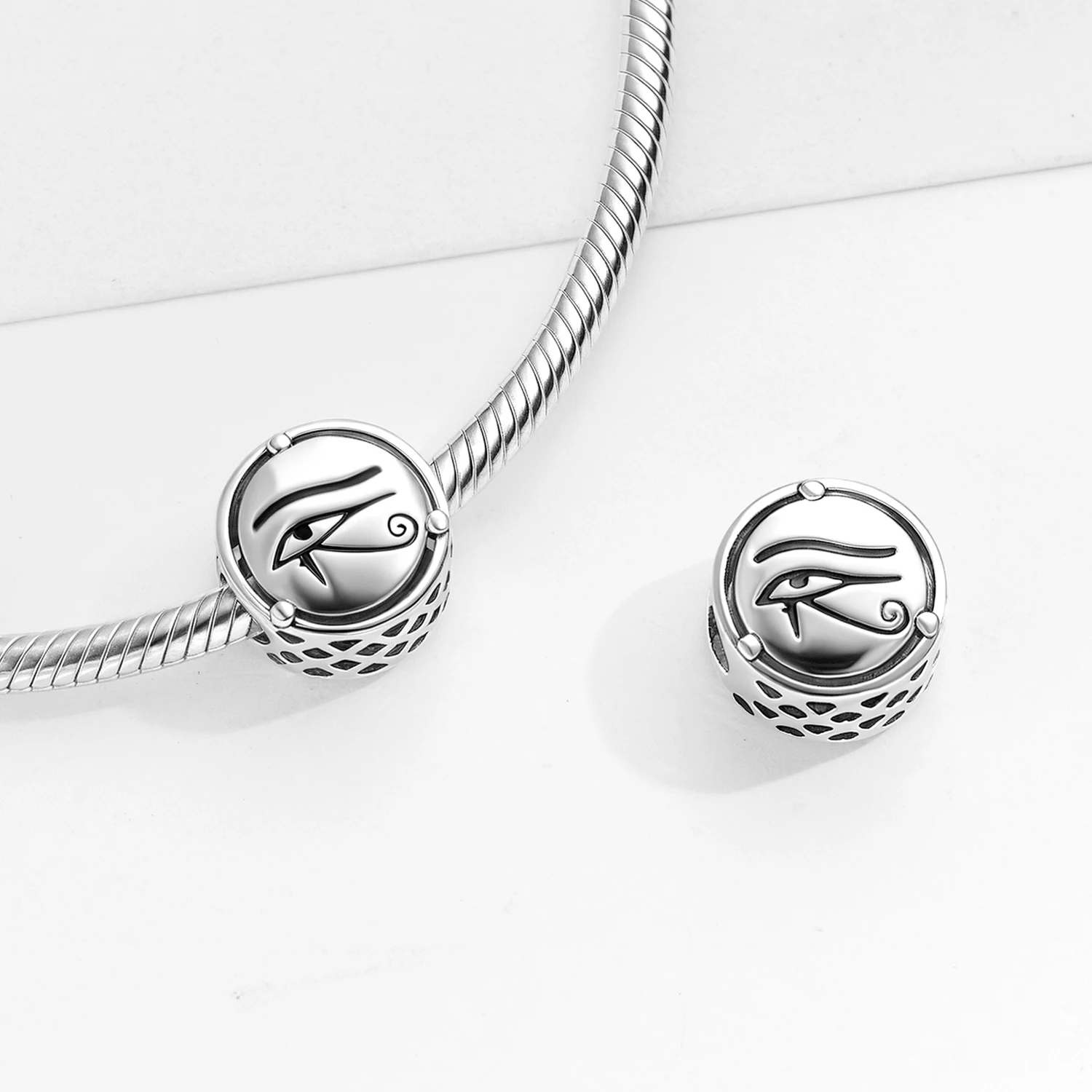 

Катанака Древний Египет Глаз Гора Стерлингового Серебра 925 Символы Шарм Бисер Ювелирные Изделия Подарок Подходит Оригинальный Браслет Diy Ювелирные Изделия кат