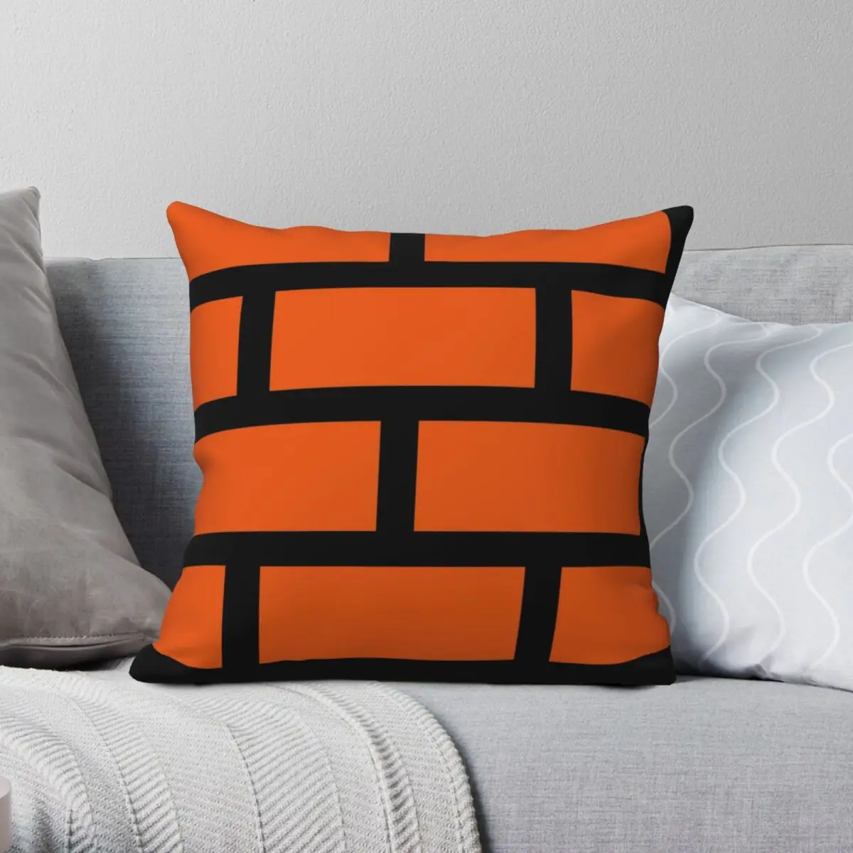 Brick Smash Brick Breaker Square Pillowcase Polyester Linen Velvet Printed Throw Pillow Case Home Cushion Case Wholesale 45x45