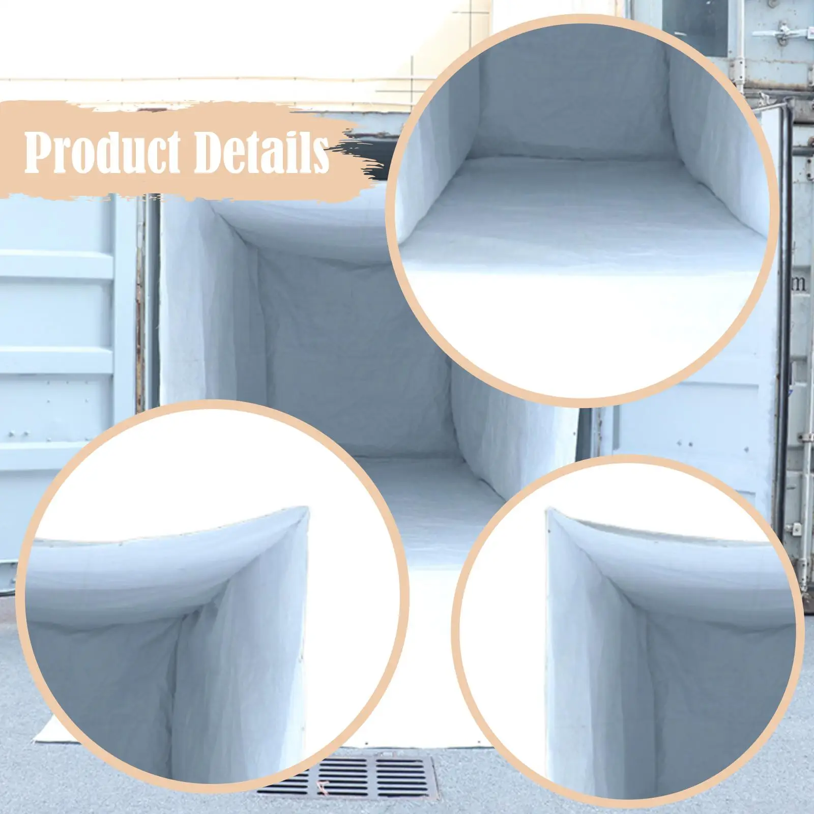 

Cargo Liner Woven Fabric Removable,Reusable Bag Truck Bed Storage Liner,Truck Bed Bag for Hauling Waste Management