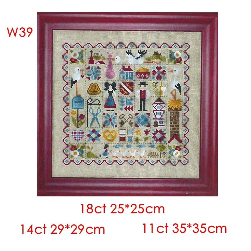 The Cross-Stitch Set 28CT, 18CT, 14CT and 11CT Can Be Selected as the Hand-Made Material Pack of Printed Fabric for Saga Festiva