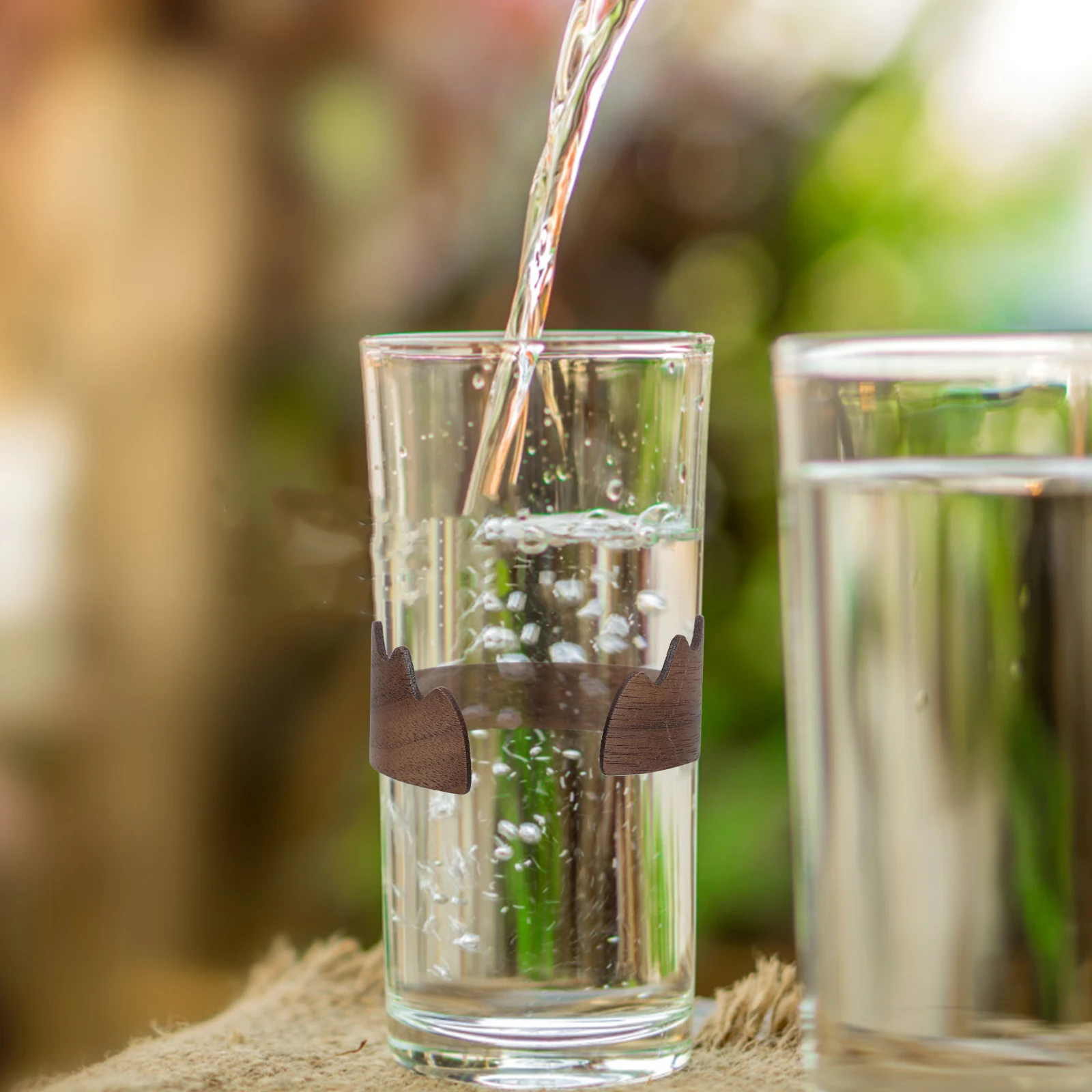 

Walnut Wood Cup Heat Insulation Anti-Scald Tumbler Protector Non-Slip Coffee Sleeve Reusable Drink Insulator Mug Cover