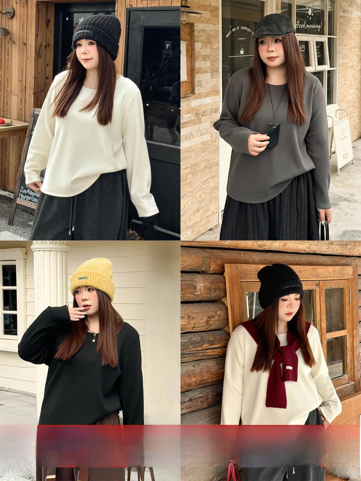 

Женская термофутболка большого размера с начесом, длинный рукав, круглый вырез, повседневная, свободного кроя