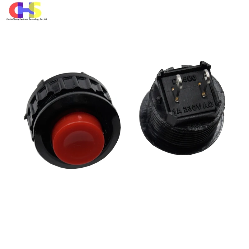 5pcs DS-500 Normally open Press On Lock Free Self Reset Button Switch 1A DS-501 Lockless Switch Installation hole 14mm