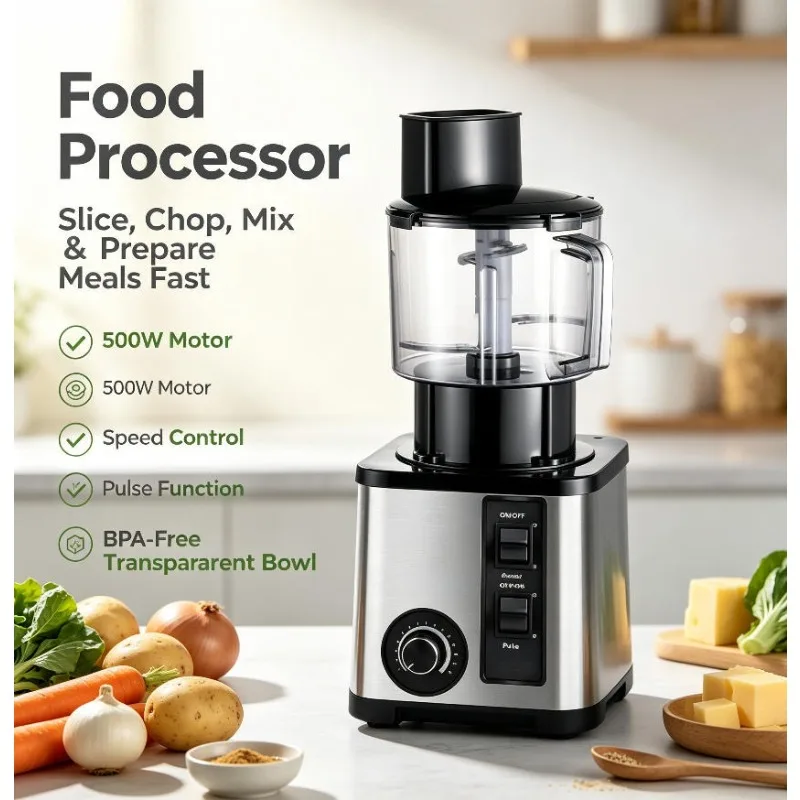 3 in 1 Food Processor 2.5L Blender Household Fruit Vegetable Juicer Mixer Baby Food Smoothie Maker