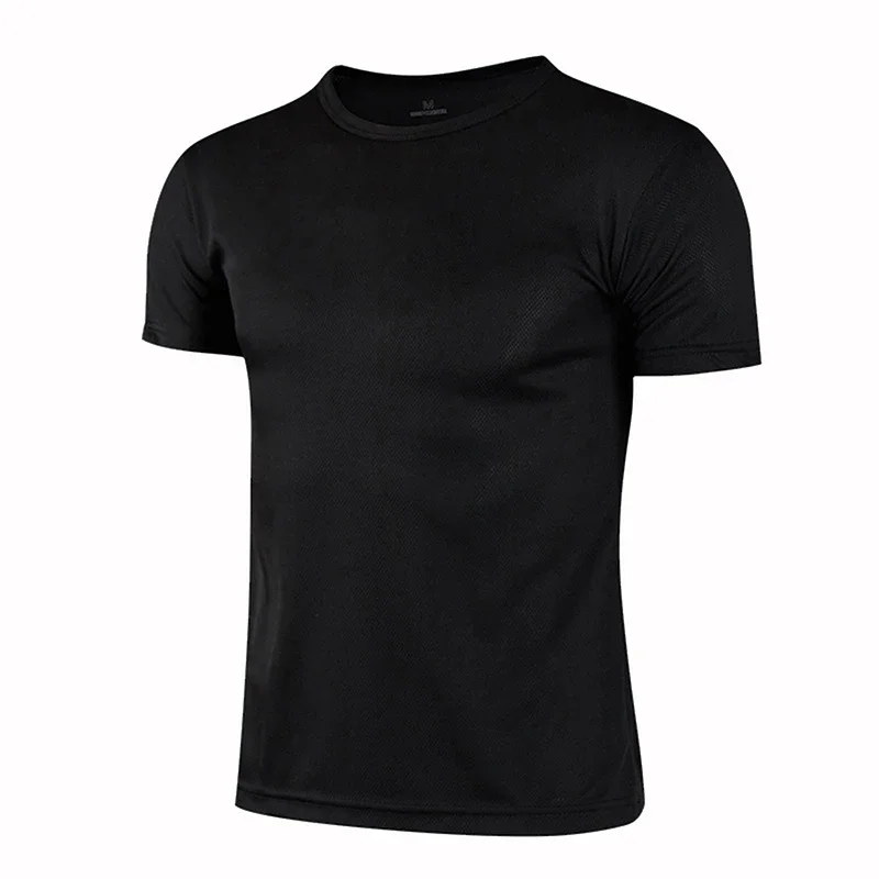 Multicolor Quick Dry Short Sleeve Sport T Shirt Gym Jerseys Fitness Shirt Trainer Running T-Shirt Men's Breathable Sportswear image 5