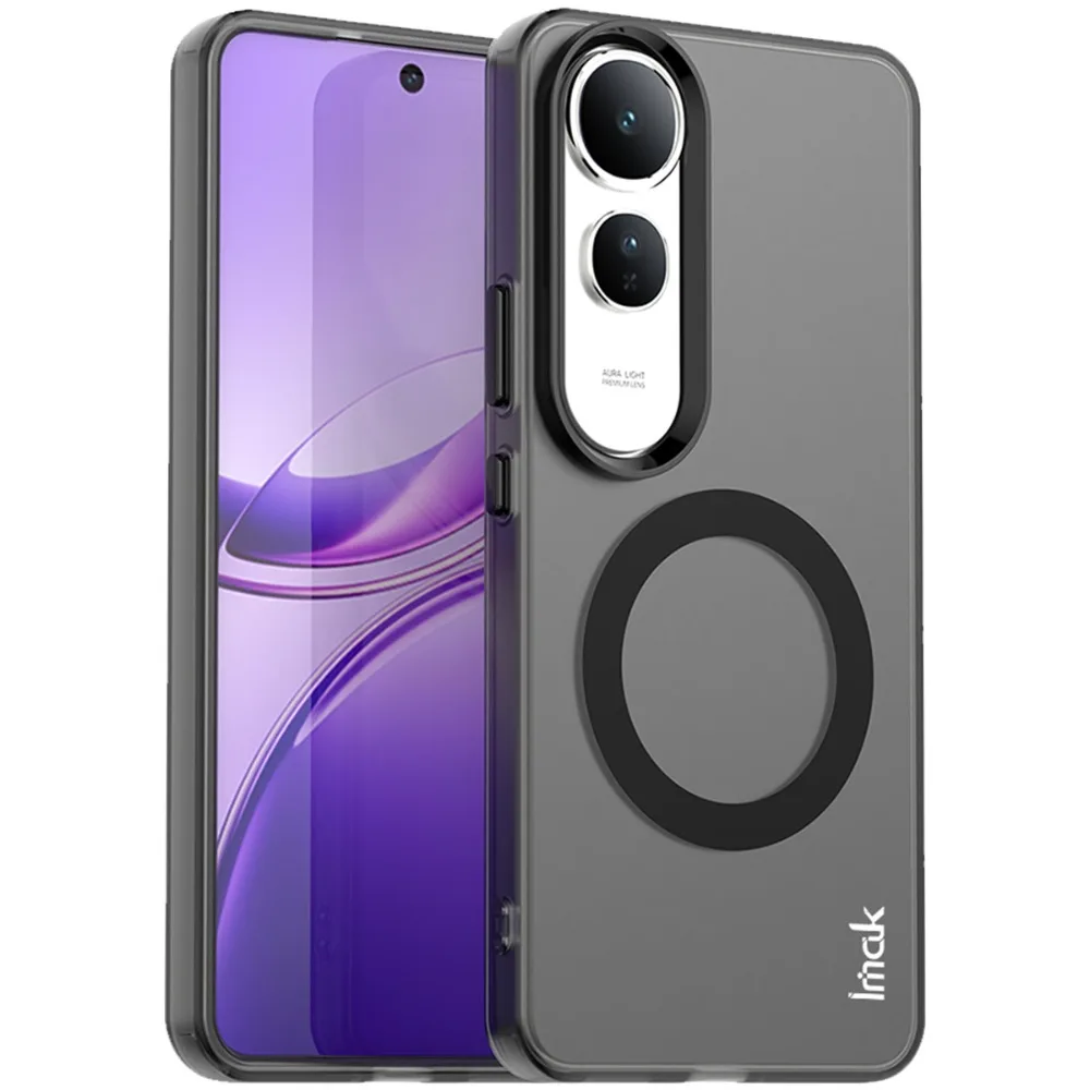 IMAK Funda trasera magnética de carga inalámbrica para VIVO V50 Lite 4G 5G 2025 Funda dura VIVO V50 Funda Vivo V 50 V50E Etui