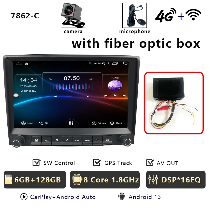 CHSTEK Android 14 autoradio multimediaspeler voor Porsche Boxster 987 Cayman 911 997 Carplay autoradio WIFI 4G GPS BT head unit