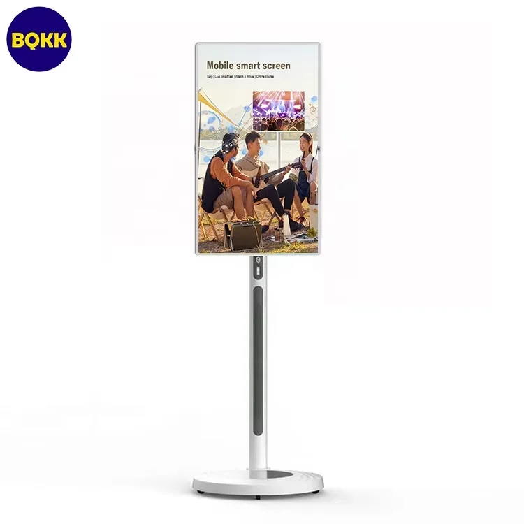 32 Inch Portable Android11 Smart TV with Touchscreen Wifi 6 1920X1080 FHD LCD Built-In Battery  for Outdoor Party TV