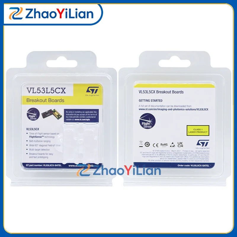VL53L5CX-SATEL FlightSense Time Of Flight Sensor Module Wide Field Of View Distance Detector