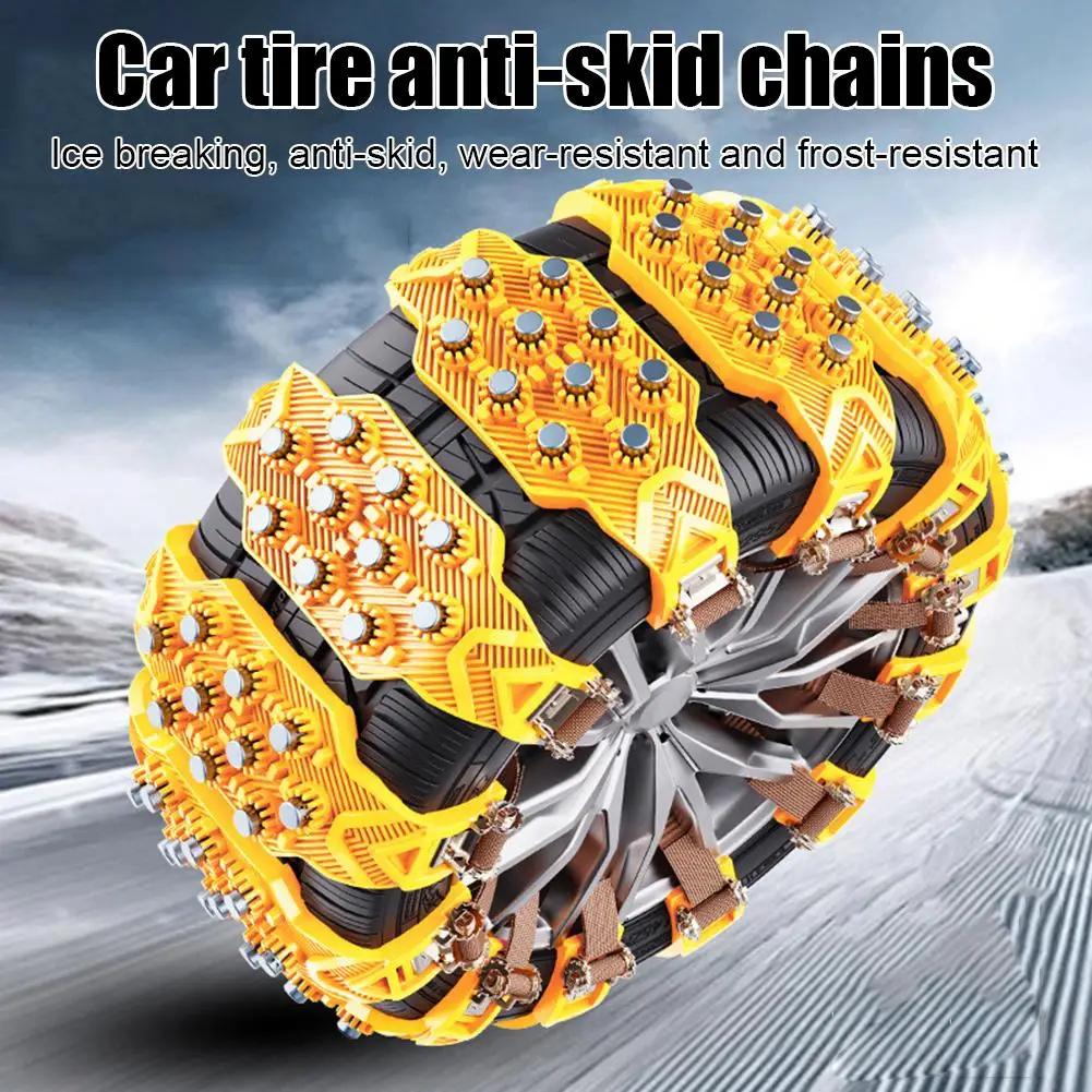 1pc/4PCS Car Winter Tire Wheels Snow Chains Snow Tire Anti-skid Chains Wheel Tyre Cable Belt Winter Outdoor Emergency Tools