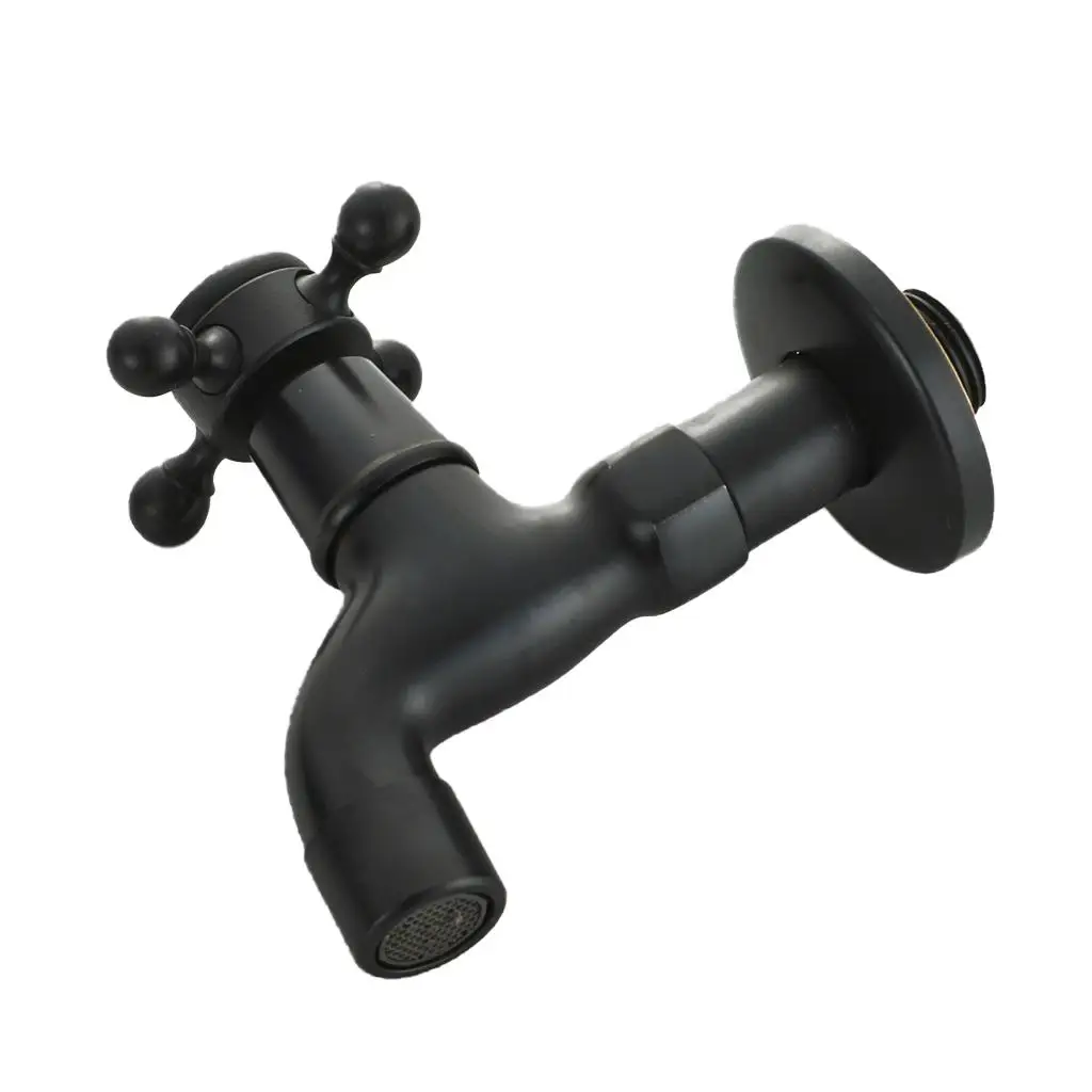 

Outdoor Garden Faucet Brass Wall Mount Single Cold Water Tap for Bathroom Balcony Kitchen Sink