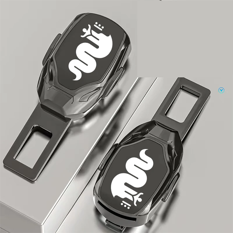 Extensor de Clip para cinturón de seguridad de coche, accesorios de emblema personalizados para  For Alfa Romeo Stelvio MiTo Giu