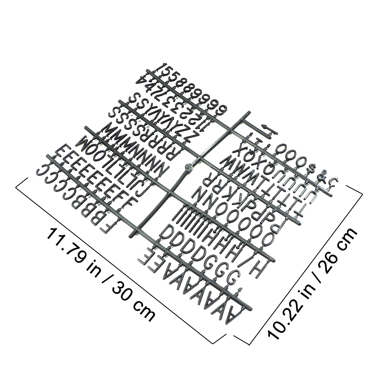 Plastic Board Letters Numbers Large Colored Symbols for Convertible Felt Letter Board Message Display Accessories