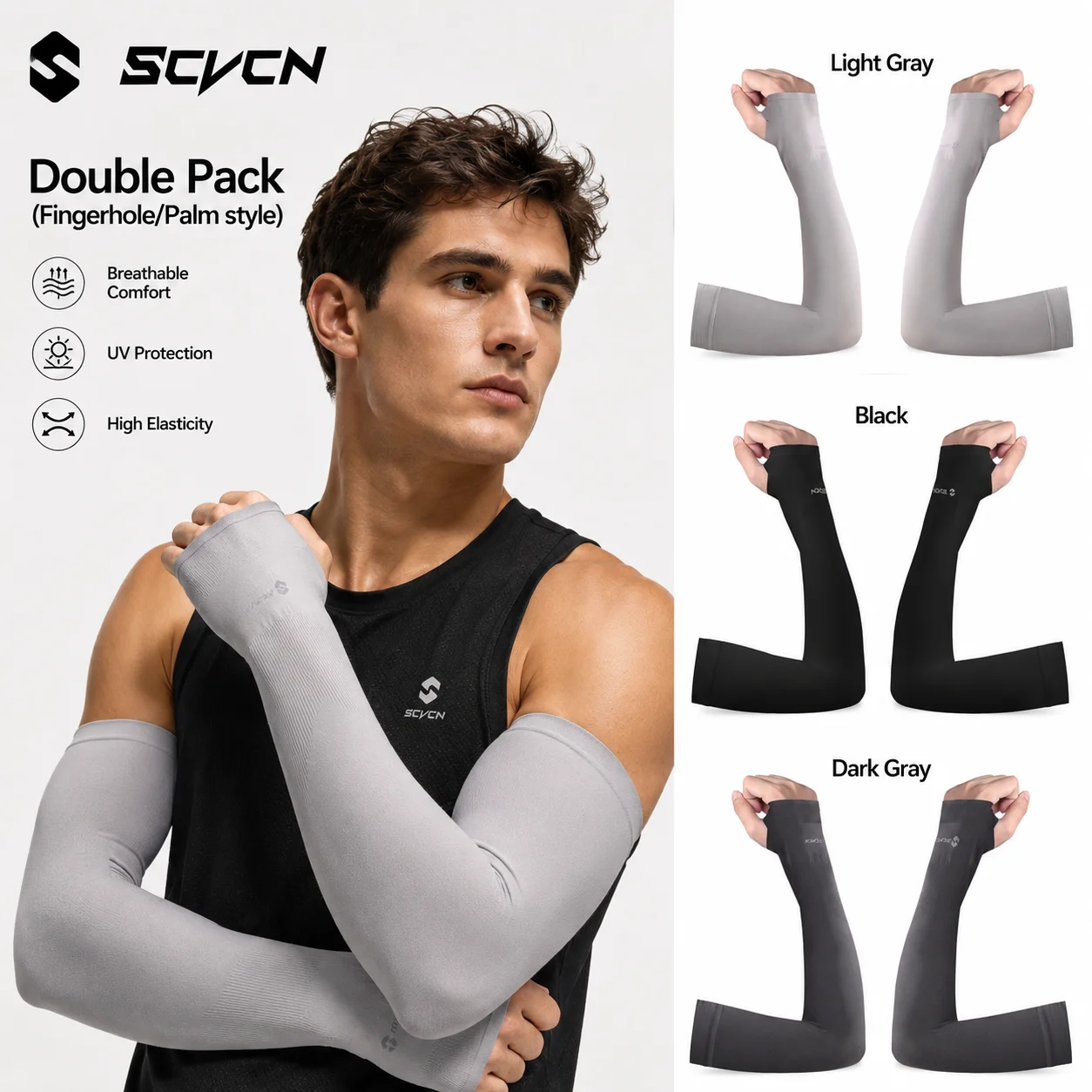 SCVCN Outdoor Armstulpen: UV-Schutz für Radfahren, Wandern, Angeln, Laufen, Eissport – Kühlende Stoffärmel für Herren und Damen