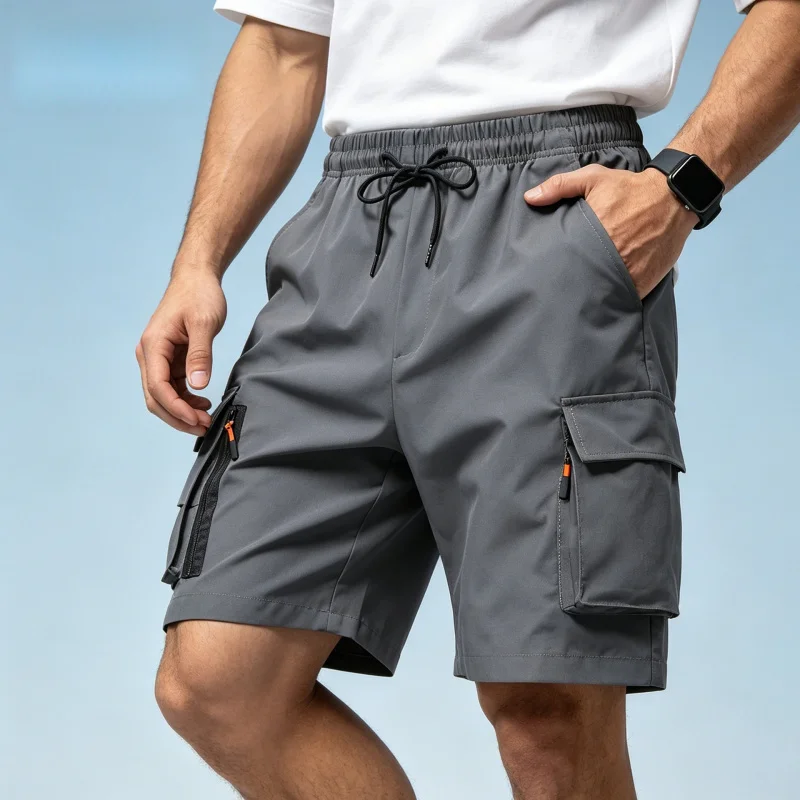 Summer Men's American Cargo Shorts Loose Sports Pants Man Trunk Bermuda Caballero Male Motocross Casual Boxer Short Work