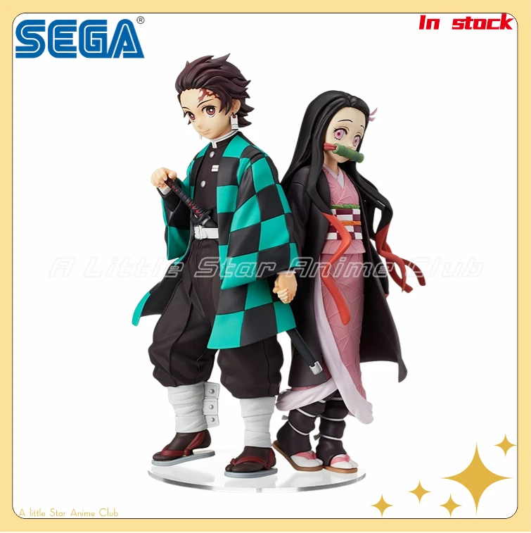 

In Stock Original SEGA SPM Figure Demon Slayer: Kimetsu No Yaiba Kamado Tanjirou/Kamado Nezuko Brother and Sister Bond Toy Gift