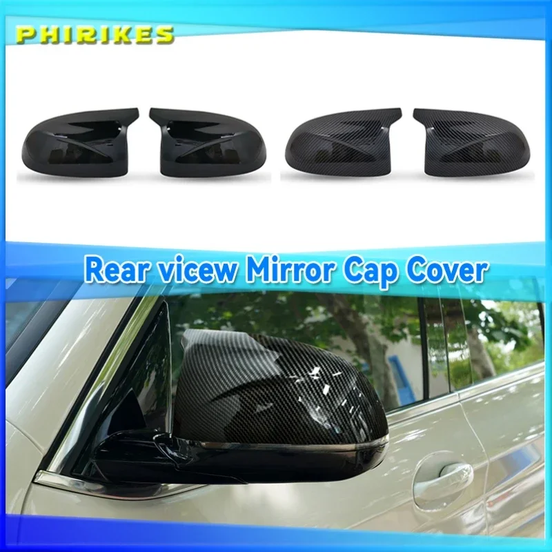 

M look Carbon Fiber Mirror Cover for BMW X3 G01 X4 G02 X5 G05 Side Door Rearview Cover Caps 2018 2019 2020+