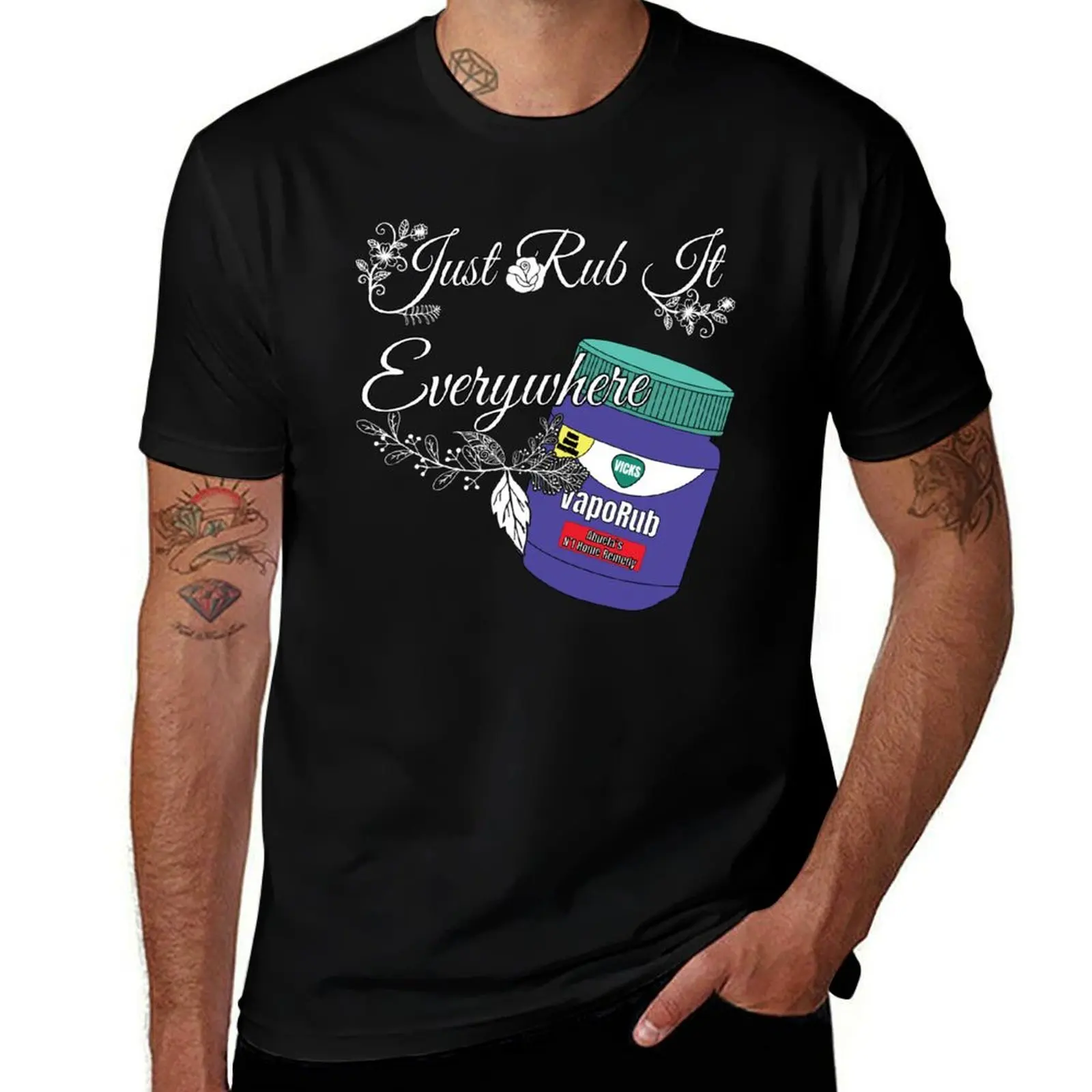 Put It Everywhere Ponte Vicks Vaporub T-Shirt Big and Tall Solid Color T-Shirt