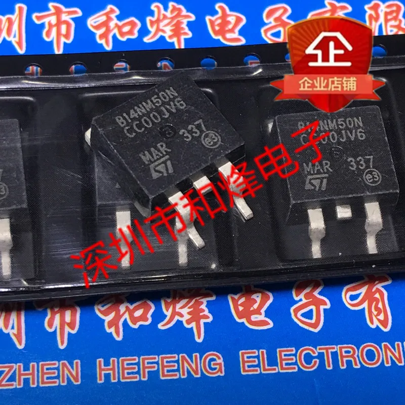 5 pces-10 pces stb14nm50n b14nm50n to-263 500v 12a novo e original em estoque