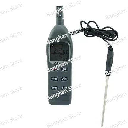 AZ8726 AZ8716 AZ8706 AZ8746 Digital Sling Psychrometer Dew Point Meter With Calibration Salt Shaker