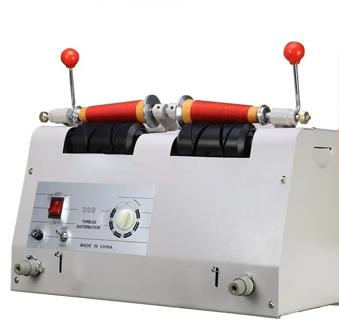 Double-end parting machine, winder, winder, sewing machine for sewing embroidery thread