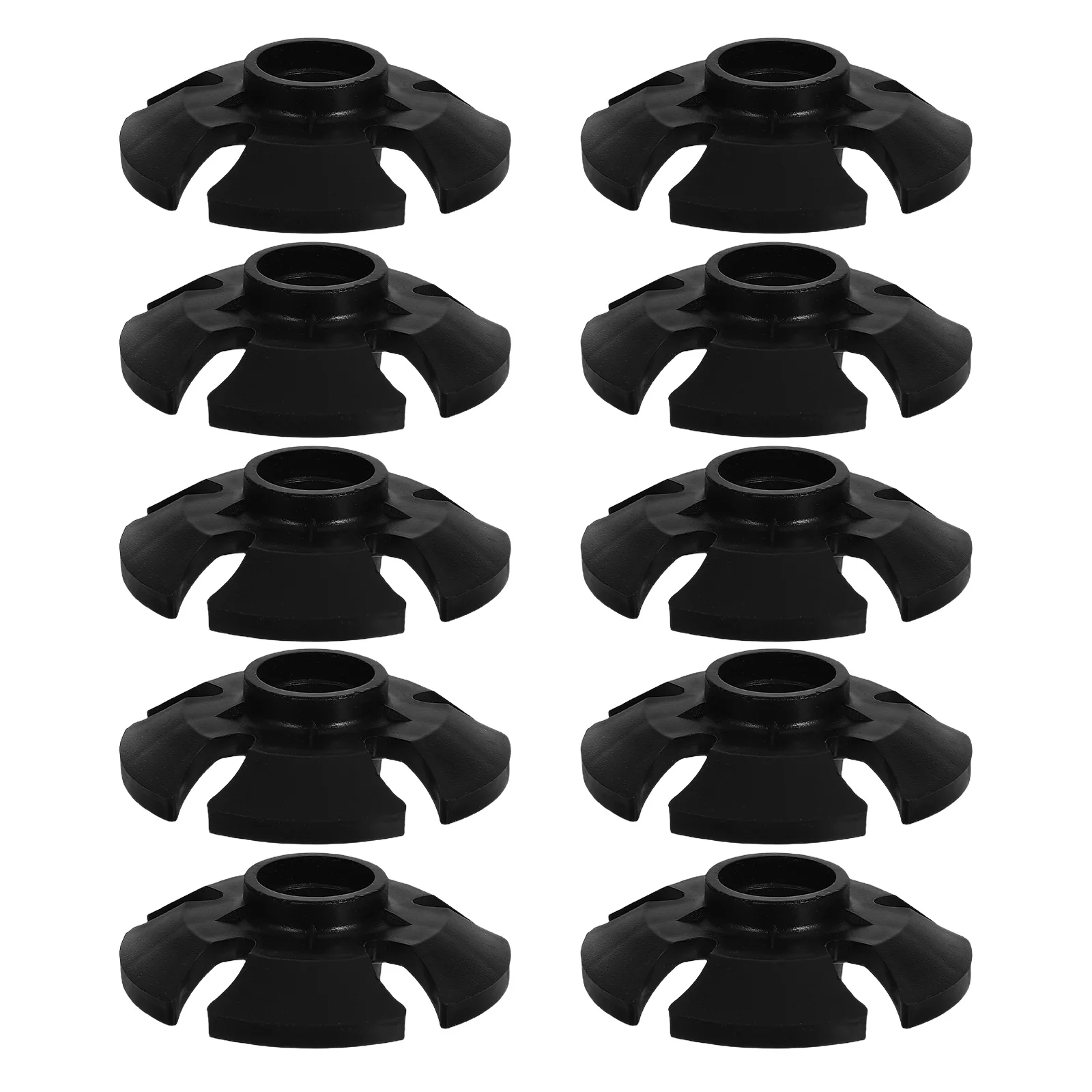 

10 Pcs Trekking Pole Accessories Replacement Tips Cane Walking Stick Snow Mud Baskets Hiking Parts Plastic Pad