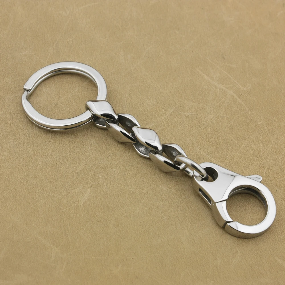 

Unique Stainless Steel KeyChain Biker Rocker KeyRing Punk DIY Accessory 5T007KC