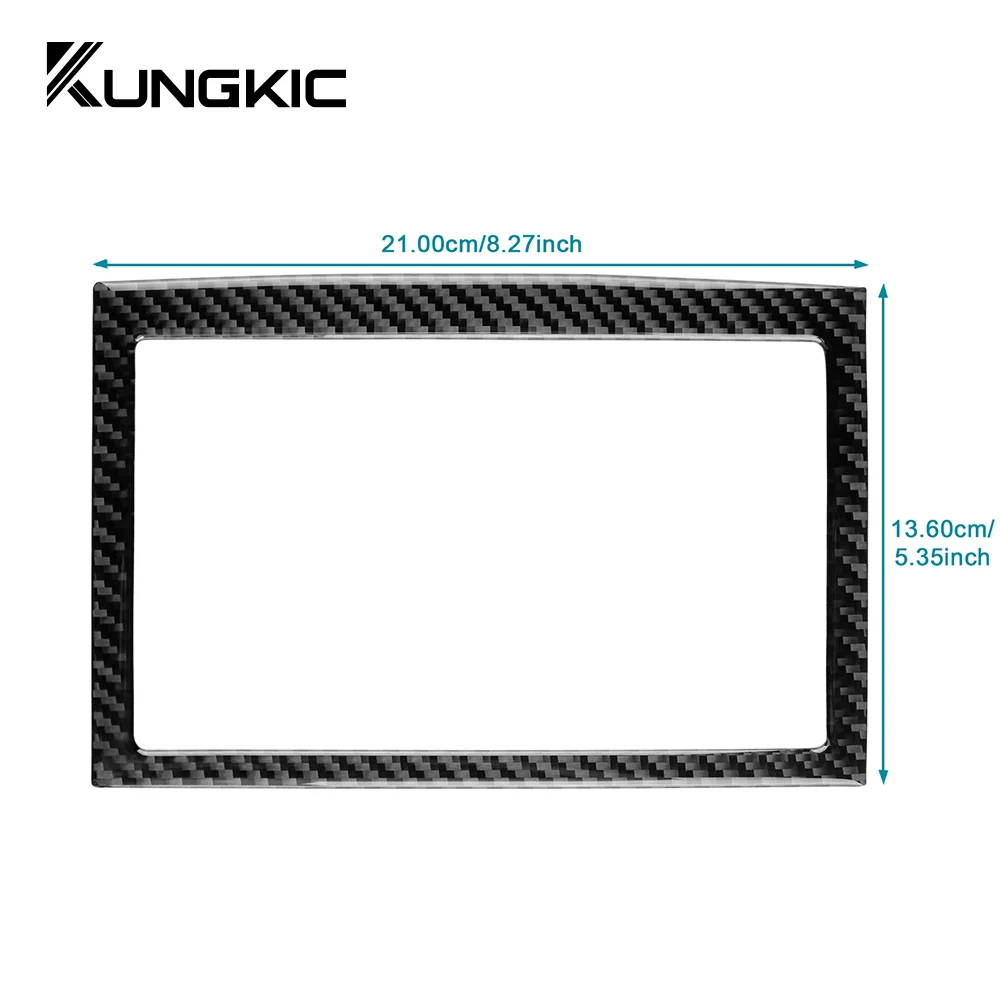 Real Soft Carbon Fiber Sticker For Kia Sportage 2017 2018 2019 LHD RHD Car Central Control Screen Interior Trim Accessories