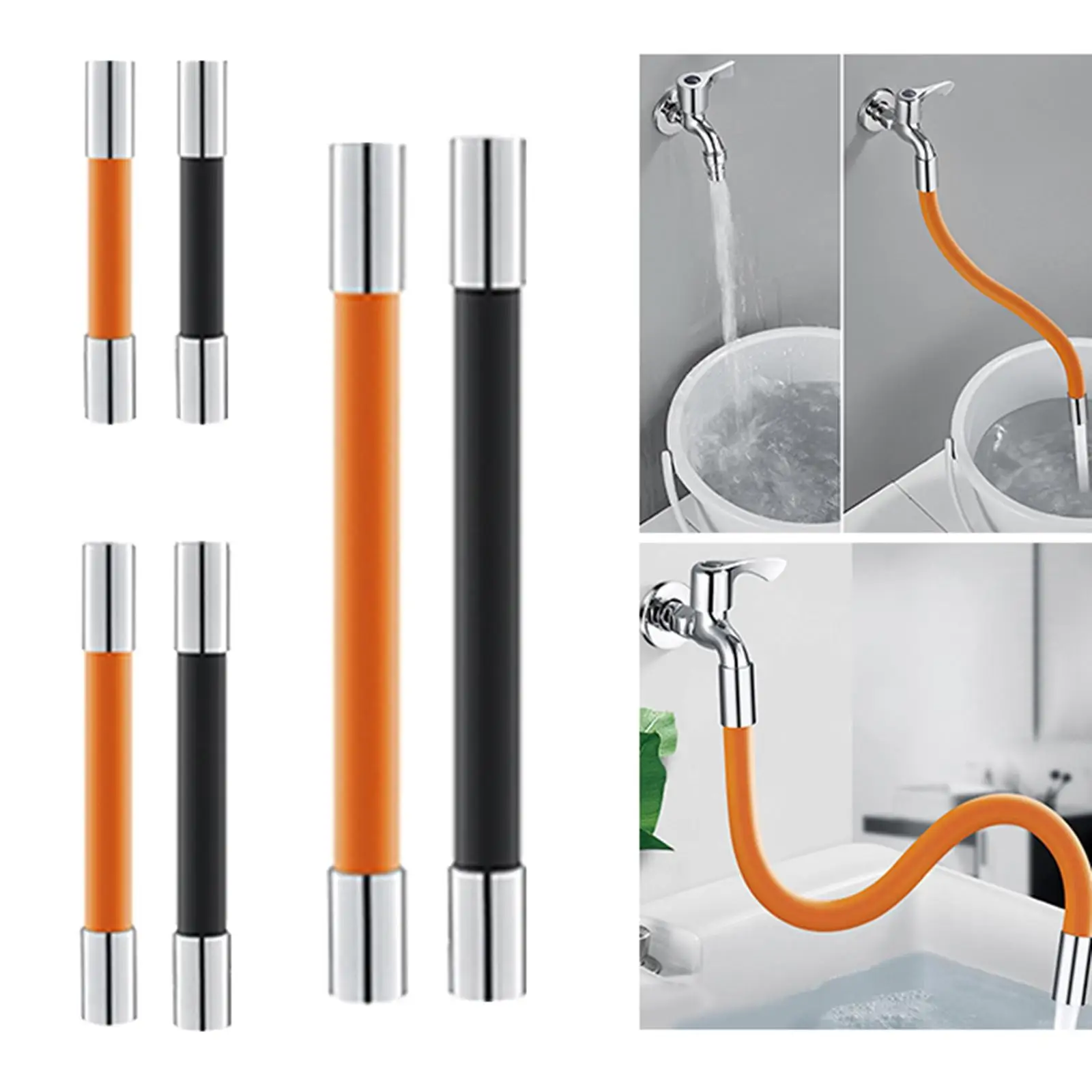 360 °   Extensor de grifo para fregadero de cocina, tubo de extensión flexible para ahorro de agua, cocina
