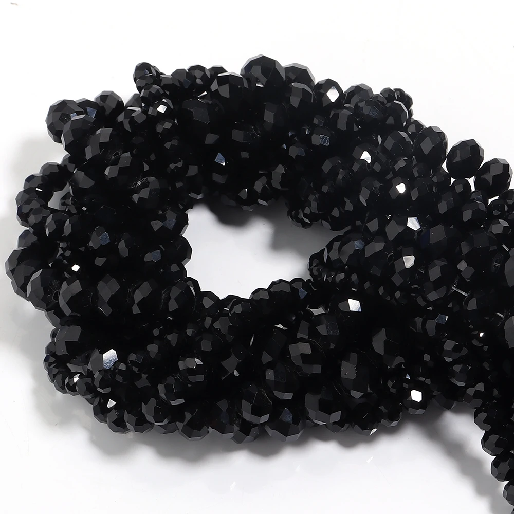 3 4 6 8 10mm Crystal Rondelle Beads Abacus Faceted Glass Loose Spacer Beads For Jewelry Making DIY Bracelet Necklace Accessories image 5