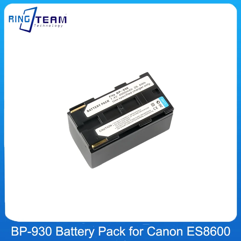 BP-930 BP930 Replacement Battery For Canon G1000 E2 V75Hi GL1 ES55 65 75 E30 Camera BP-927 BP-930G BP-930R BP-930E