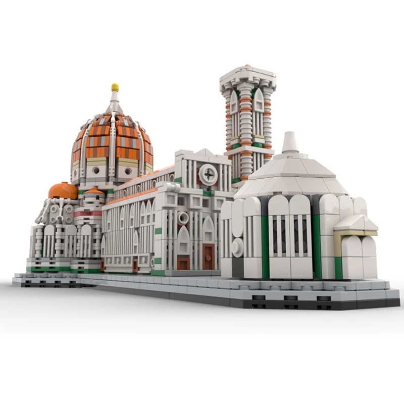 2039PCS Architecture Florence Cathedral Building Blocks Assembly House Model Bricks Toys Holiday Gifts for Family and Friends