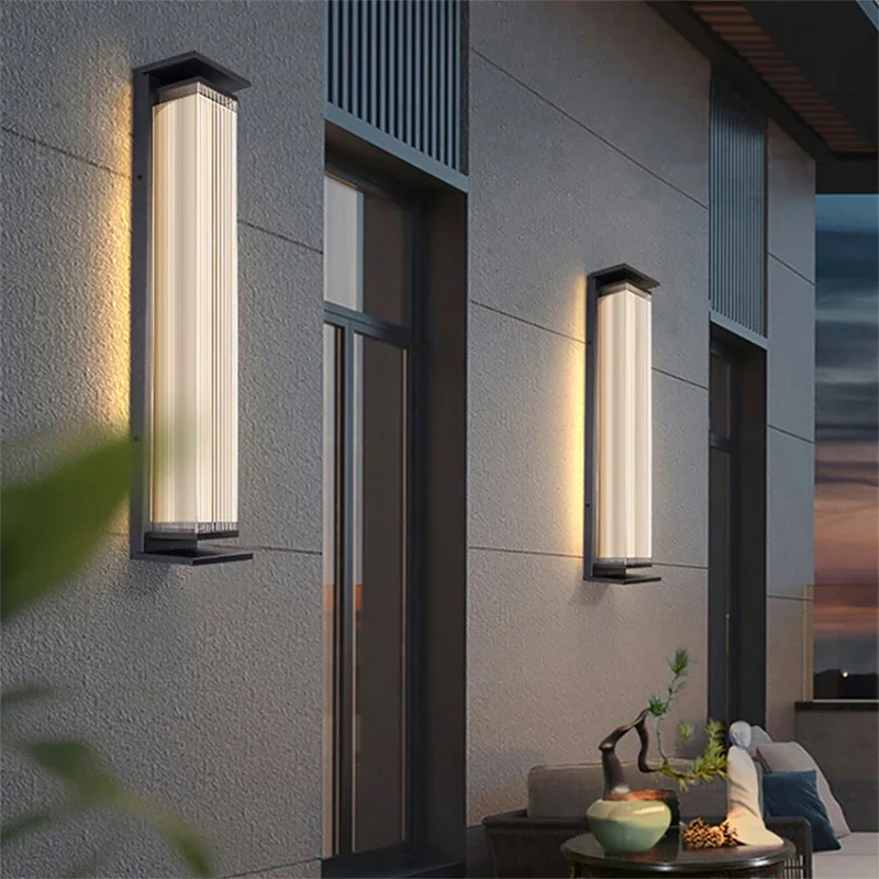 AFRA Contemporary LED Outdoor Wall Lamps Electric Simplicity Waterproof Balcony Hallway Courtyard Villa Gate Hotel