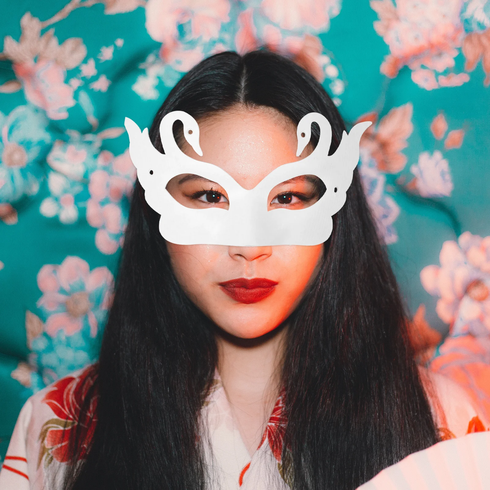 8 pezzi maschere di carta bianca fai da te maschere vuote fatte a mano per eventi di Halloween e cosplay forniture per travestimento maschera fai da te di carta bianca