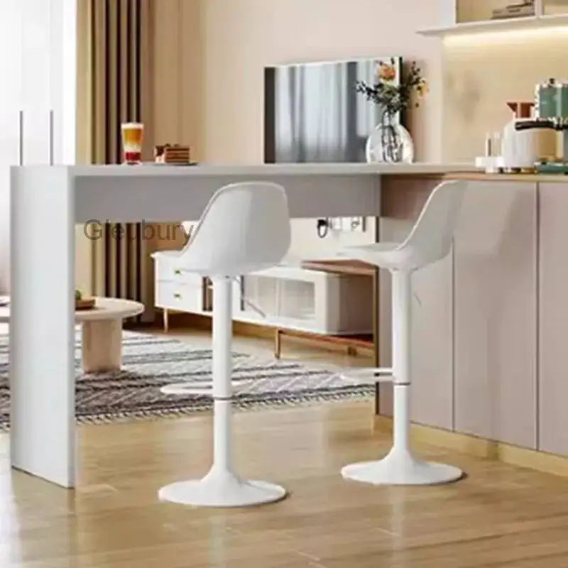 

Stools Aesthetic Minimalist Designer Modern Bar Computer Vanity Bar Chairs Nordic Luxury Swivel Banqueta Lounge Suite Furniture