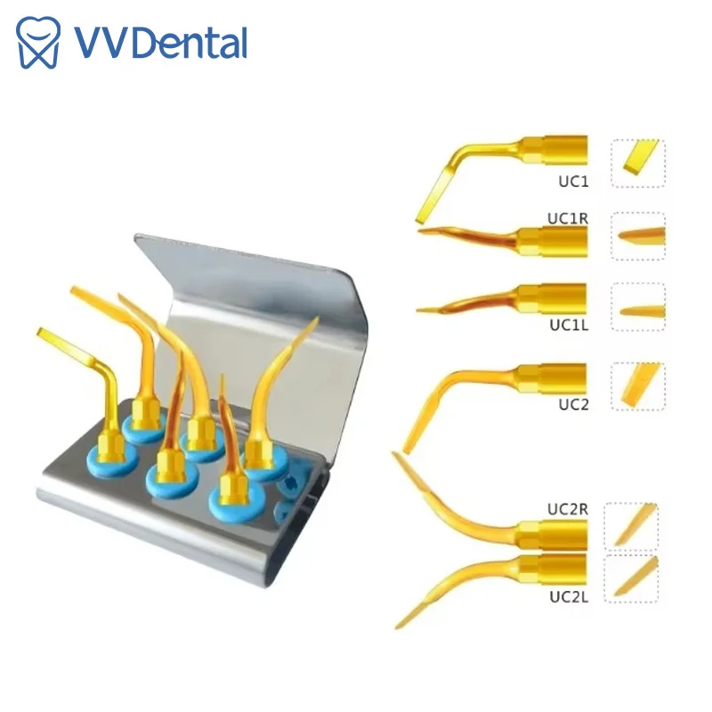 Dental Ultrasonic Surgery Exelcymosis Tips Kit for WOODPECKER, Ultrasound Dentistry Instrument Teeth Cutting Surgery Tips
