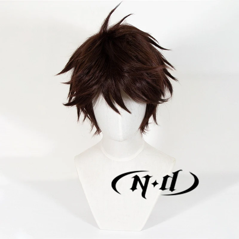 ND Toru Oikawa Cosplay Wig Hairpiece Haikyu Anime Cosplay Hair Wig for Comic Con Coser Costume Theme Party Heat Resistant