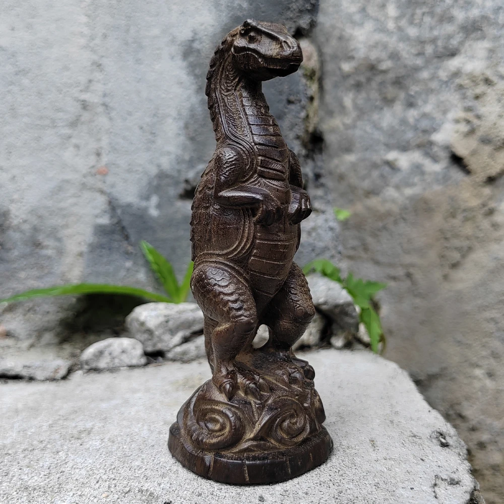 Hand-Carved Wooden Dinosaur Ornaments, Traditional Style, Biological Theme, Suitable for Creative Desktop Decorations, Party Decorations, Men's Gifts, Fireplace, Centerpiece Decorations, New Year Gifts, Study Room