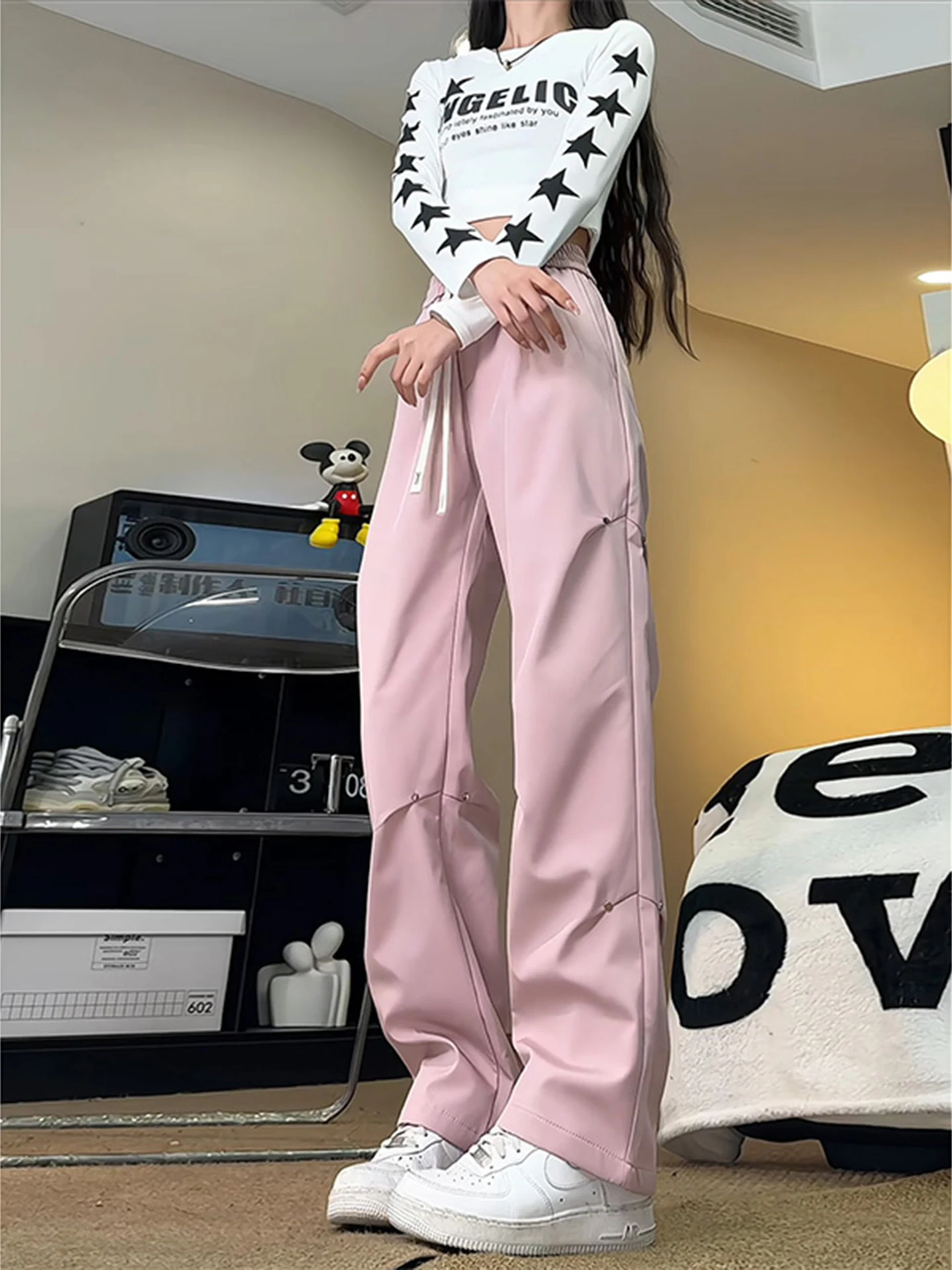 

Розовые лыжные брюки с заклепками Fce на подкладке, мужские и женские облегающие брюки с узкой версией, уличные походные брюки для альпинизма