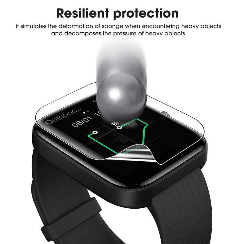 Dla Amazfit Bip 3 Bip 3 Pro Smart Watch Ultra przejrzysty odporny na zarysowania miękki TPU hydrożelowa folia na ekran Protector nie hartowane szkło