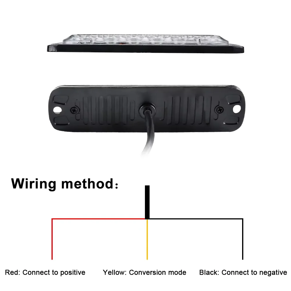 1x شاحنة 6smd led ضوء إحترافي وامض مصبغة أضواء سيارة ضوء الطوارئ تحذير ضوء أضواء الشرطة 12 فولت 24 فولت مقطورة منارة مصباح