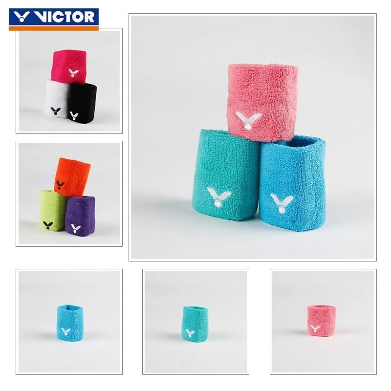 VICTOR Pulsera de bádminton SP127 (6*8 cm) Pulsera deportiva Pulsera absorbente de sudor Juego de 2