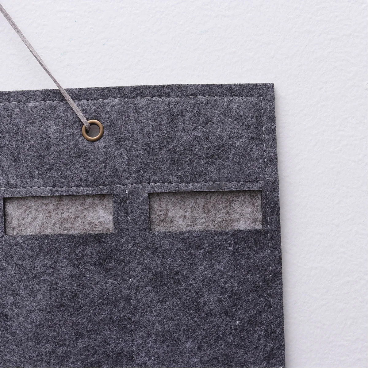 

Glasses Storage Hanging Bag Organizer Grey Non Woven Wall Mounted For Jewelry Sunglasses Earring Necklaces Bracelets Ring Holder