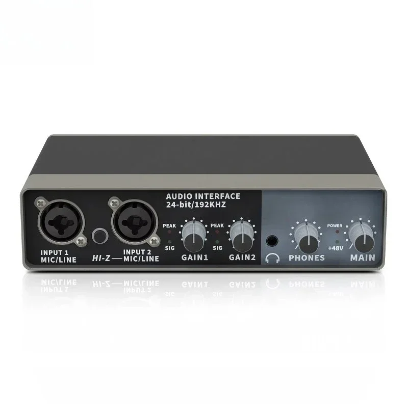 Music external condenser microphone, recording Usb audio interface sound card